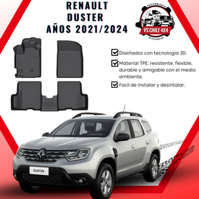 Pisos de Calce Perfecto Renault Duster (2021–2024) — TPE Premium 3D