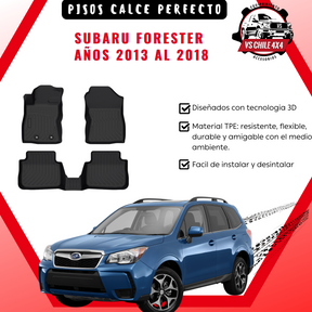 (PREVENTA) Pisos Calce Perfecto Subaru Forester Años 2013 Al 2018