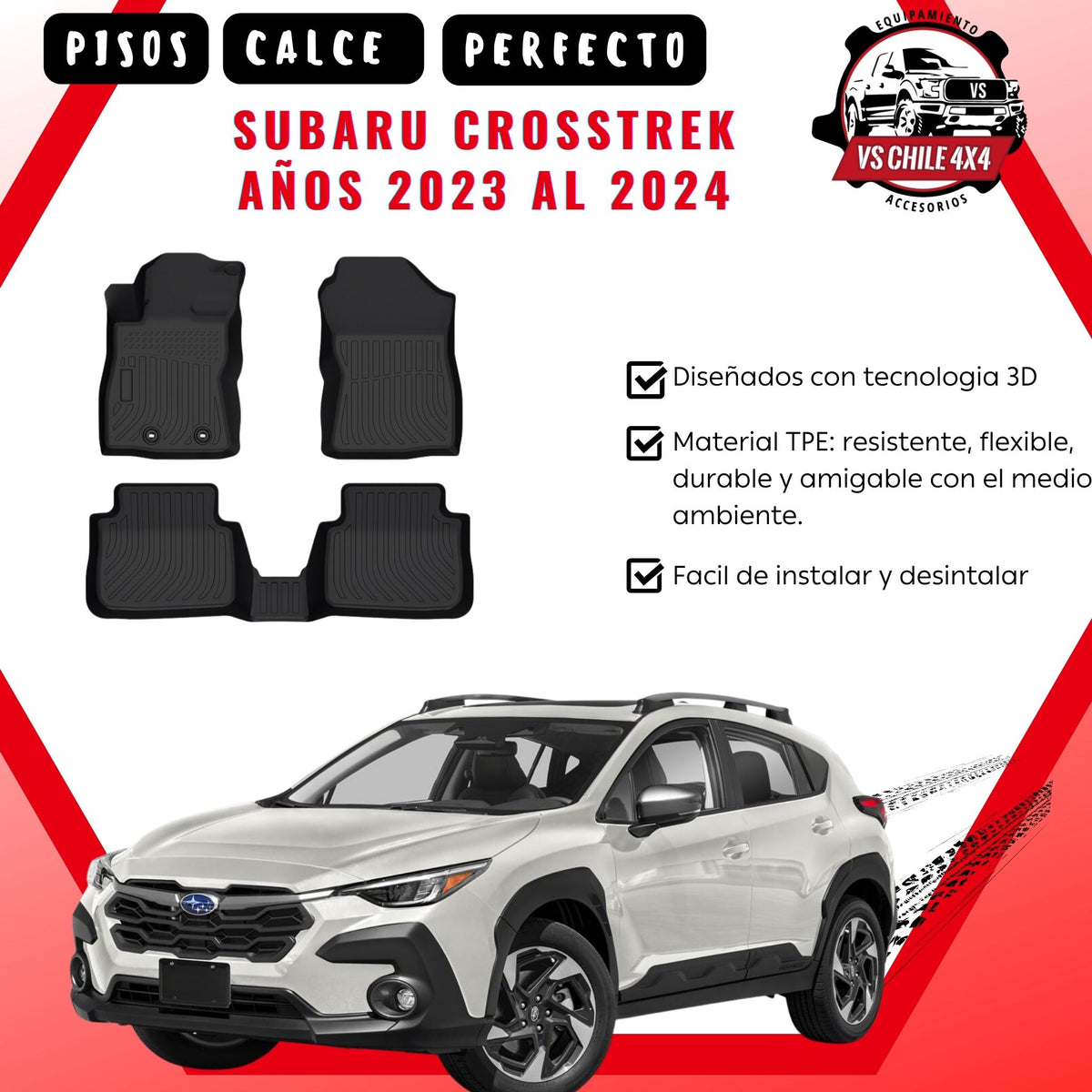 Pisos Calce Perfecto SUBARU CROSSTREK 2023-2024