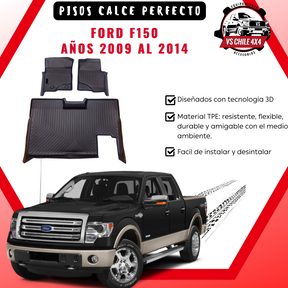 Pisos Calce Perfecto Camioneta para FORD F150 F 150 años 2009 al 2014