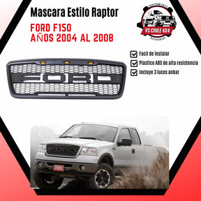 Máscara Estilo Raptor para Ford F150 2004–2008 | Luces LED y Look Agresivo