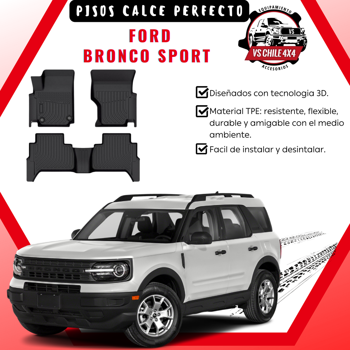 Pisos Calce Perfecto Ford Bronco Sport