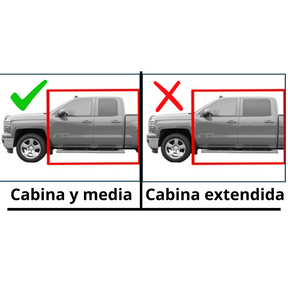 Pisos Calce Perfecto Chevrolet Silverado cabina y media años 2014 al 2018