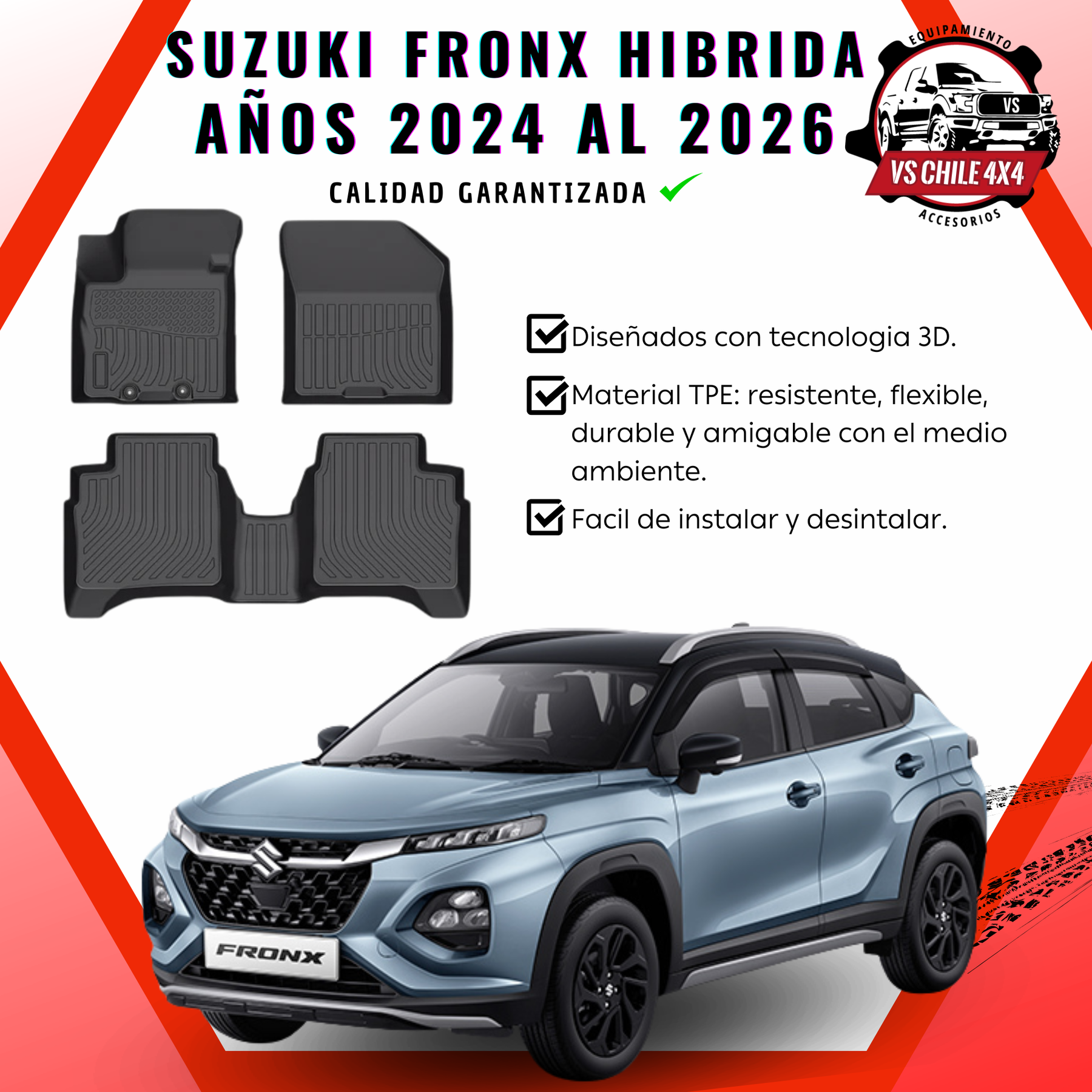 Pisos Calce Perfecto Suzuki Fronx Hibrida (2024 - 2026)
