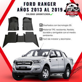 Pisos Calce Perfecto Ford Ranger años 2013 al 2019