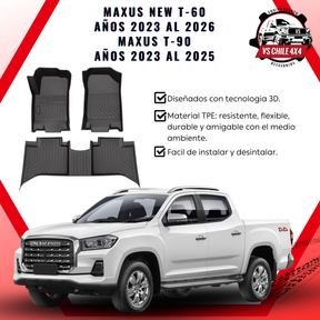 Pisos Calce Perfecto Maxus New T60 (años 2023 - 2026) Maxus T90 Doble (2023 - 2025)