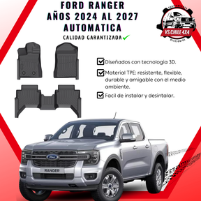 Pisos Calce Perfecto Ford Ranger T9 (2024 - 2027) Automatica