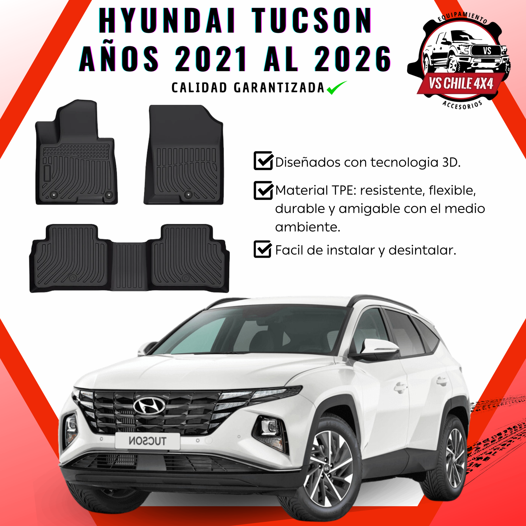 Pisos Calce Perfecto Hyundai Tucson 2021 al 2026