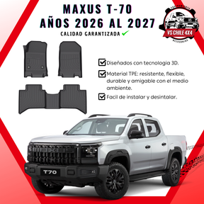 Pisos Calce Perfecto Maxus T70 / T-70 (años 2026 - 2027)