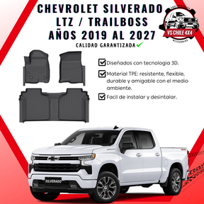 Pisos Calce Perfecto Chevrolet Silverado LTZ/TRAILBOSS 2019 al 2027