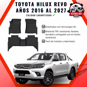 Pisos Calce Perfecto Toyota Hilux años 2016 - 2027