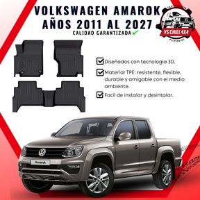 Pisos Calce Perfecto Volkswagen Amarok años 2011 al 2027