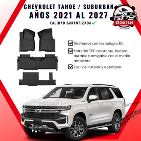 Pisos Calce Perfecto Chevrolet Tahoe / SUBURBAN años 2021 - 2027