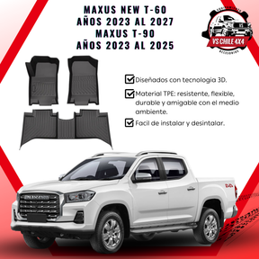 Pisos Calce Perfecto Maxus New T60 (años 2023 - 2027) Maxus T90 Doble (2023 - 2025)