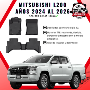 Pisos Calce Perfecto Mitsubishi L200 Doble Cabina (2024 - 2026)