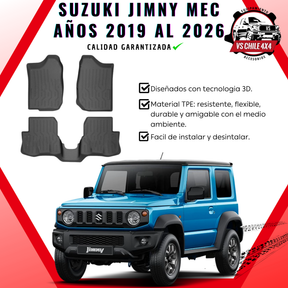 Pisos Calce Perfecto Suzuki Jimny Mecánico 3 Puertas 2019 al 2026
