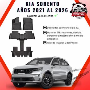 (PREVENTA) Pisos Calce Perfecto KIA Sorento 2021 al 2026