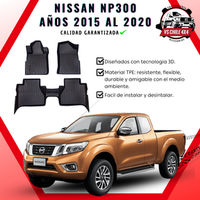 Pisos Calce Perfecto NISSAN NP300 años 2015 al 2020