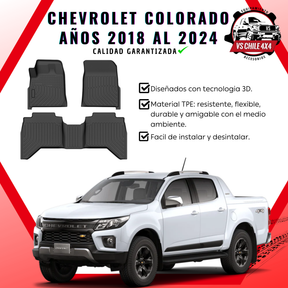 Pisos Calce Perfecto Chevrolet Colorado 2018 al 2024