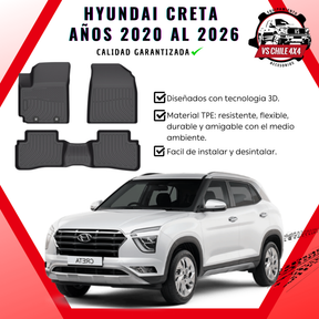 Pisos Calce Perfecto Hyundai Creta  2020 al 2026