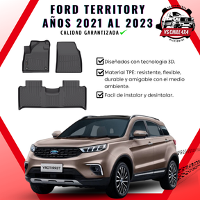 Pisos Calce Perfecto FORD TERRITORY años 2021 al 2023