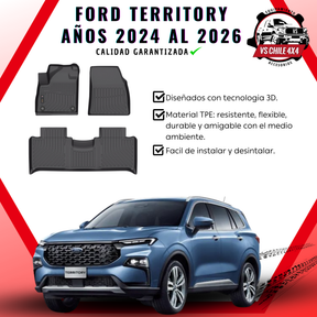 Pisos Calce Perfecto Ford Territory AÑOS 2024 AL 2026