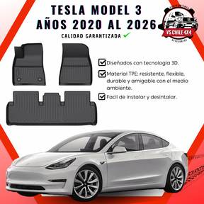 Pisos Calce Perfecto Tesla Model 3 (2020 - 2026)