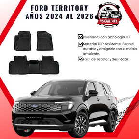Pisos Calce Perfecto Ford Territory AÑOS 2024 AL 2026