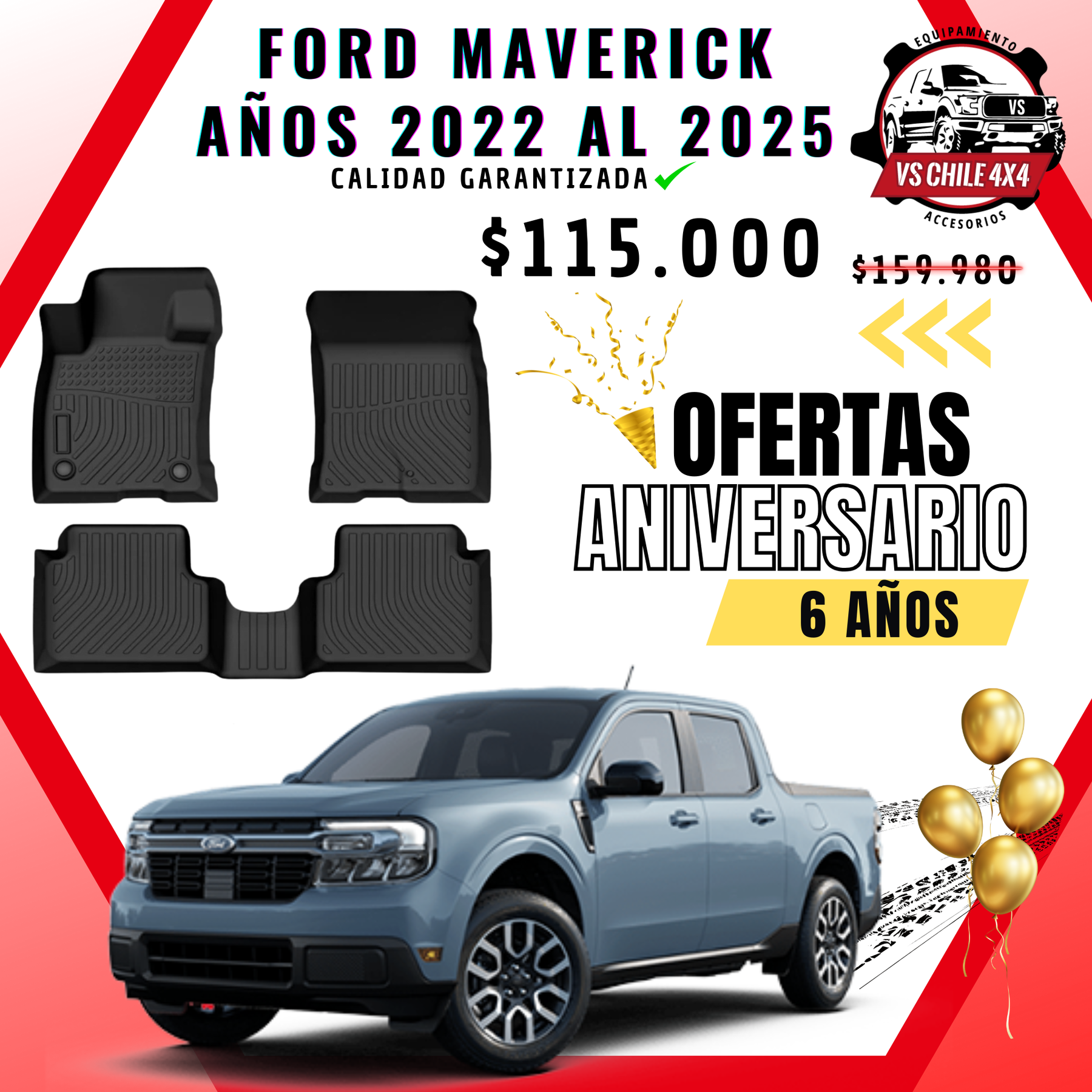 Pisos Calce Perfecto Ford Maverick (2022 - 2025)