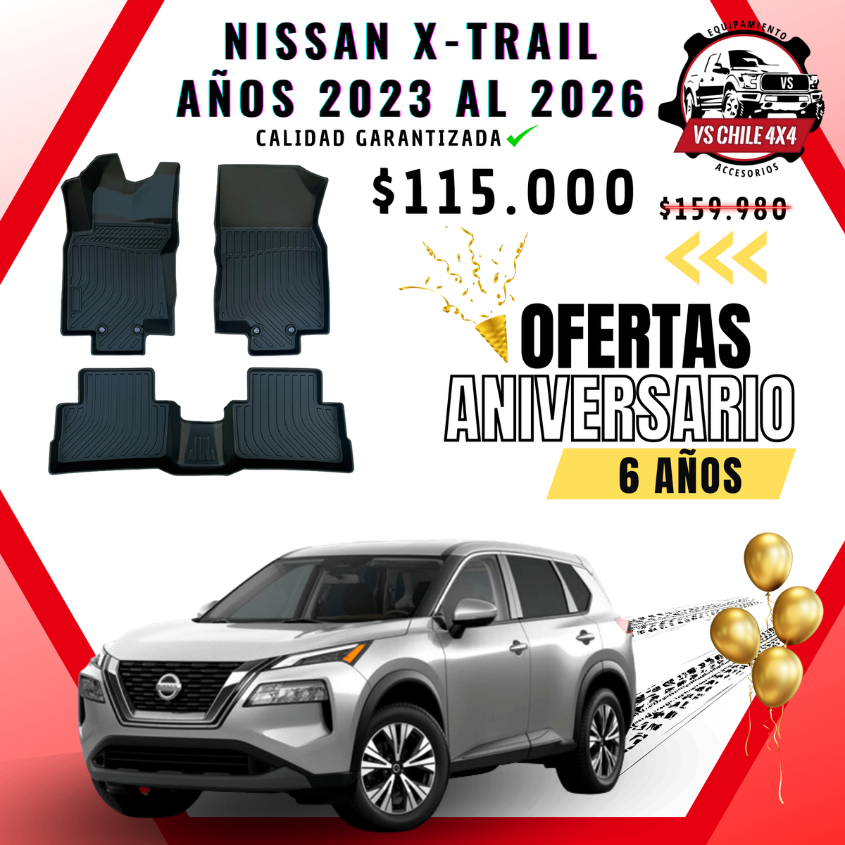 Pisos Calce Perfecto Nissan Xtrail X-trail 2023 al 2026