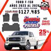 Pisos Calce Perfecto Ford F150 2023 al 2026 (LARIAT SPORT, LUXURY, PLATINUM)
