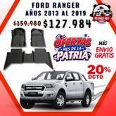 Pisos Calce Perfecto Ford Ranger años 2013 al 2019