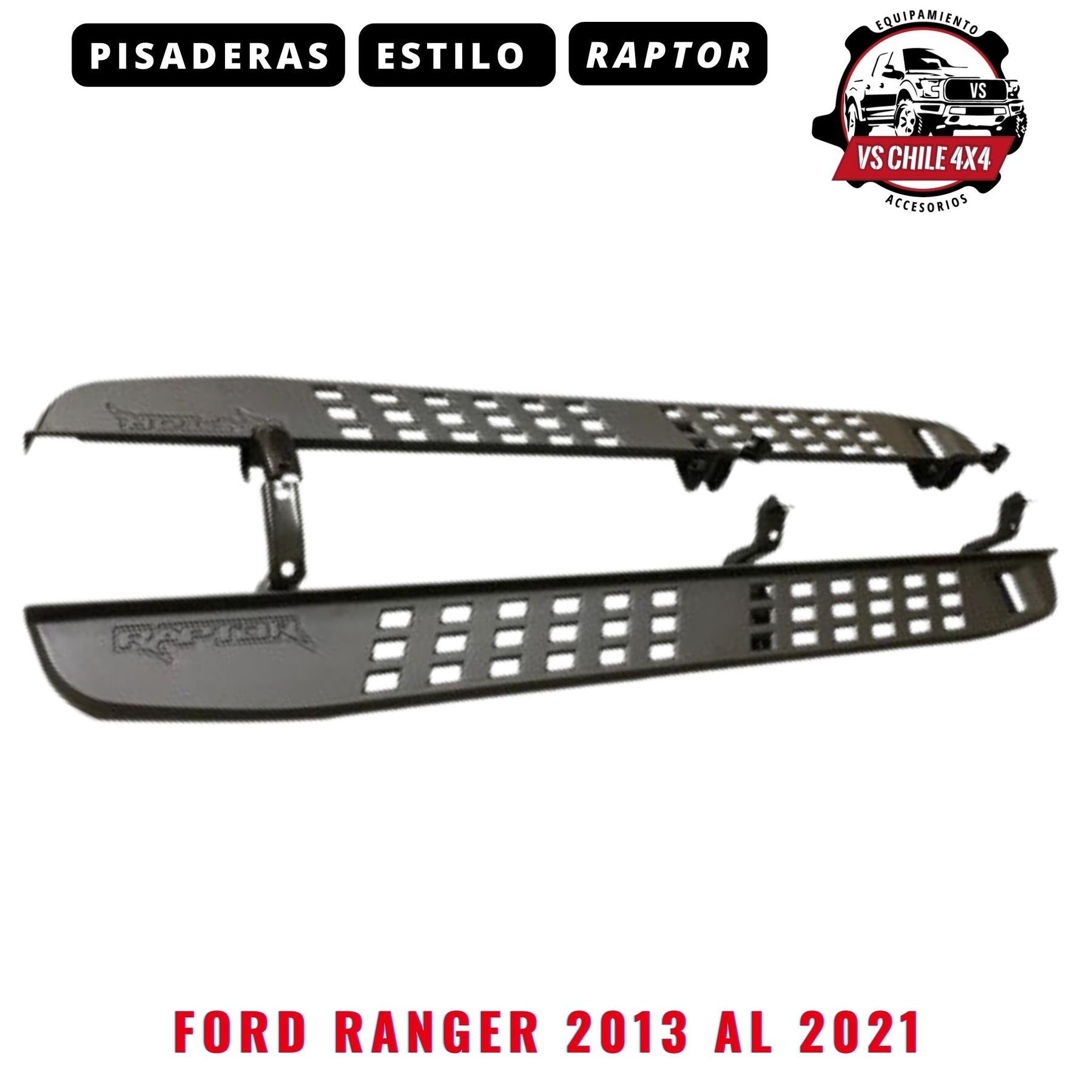 Pisaderas estilo Raptor para Ford Ranger años 2015 al 2021