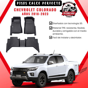 Pisos Calce Perfecto Chevrolet Colorado años 2018 al 2023