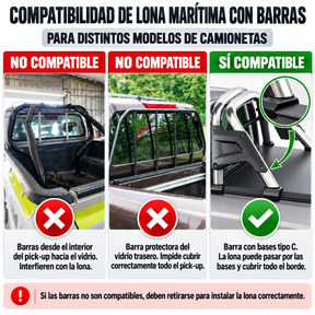 LONA MARÍTIMA PARA MAXUS T60 Y T90 (Años 2018 al 2027)
