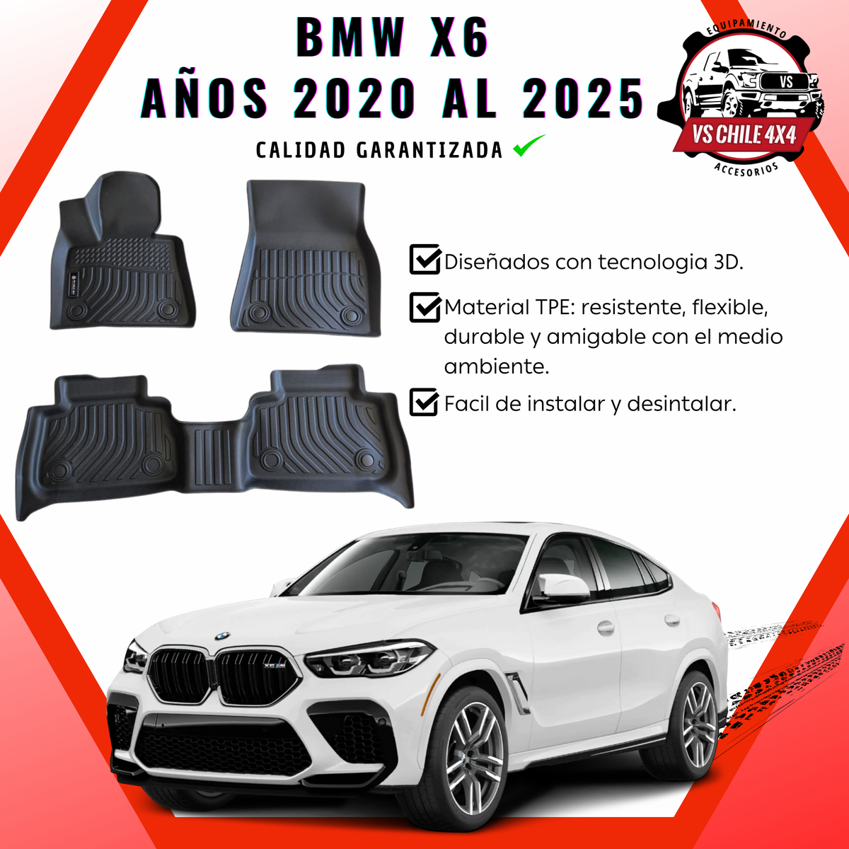 Pisos Calce Perfecto BMW X6 (2020 - 2025)