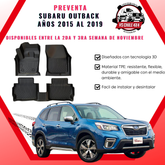 (PREVENTA) Pisos Calce Perfecto Subaru Outback años 2015 al 2019