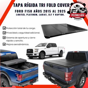 TAPA PLEGABLE RÍGIDA PARA FORD F-150 (Años 2015 al 2026)