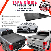 Tapa Plegable Rígida para Ford Ranger 2013–2022 y Ranger Raptor 1ra generacion | VS Chile 4x4