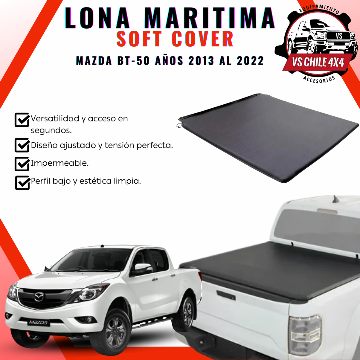 Lona Marítima Mazda BT-50 2013–2022