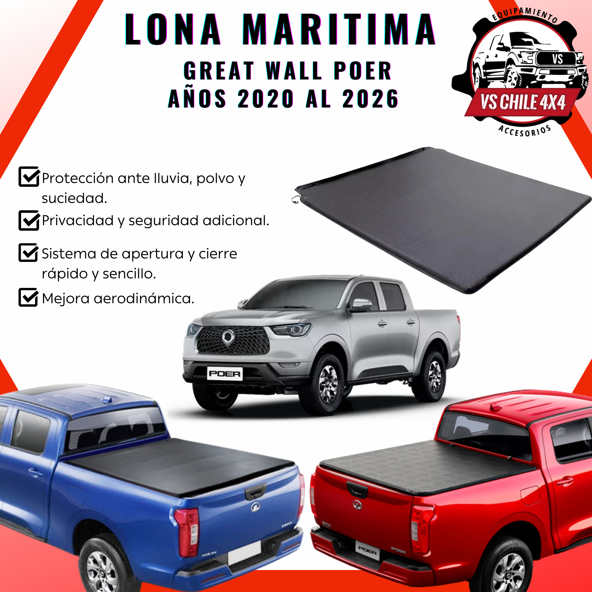 LONA MARÍTIMA PARA GREAT WALL POER (Años 2020 al 2026)