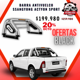 Barra Antivuelco Cromada Actyon Sport 2015-2026 con Luz LED