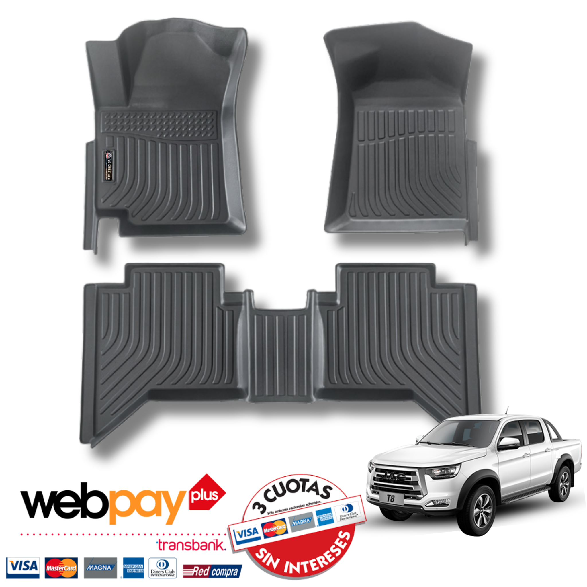 Pisos Calce Perfecto JAC T8 T-8 2019 al 2024