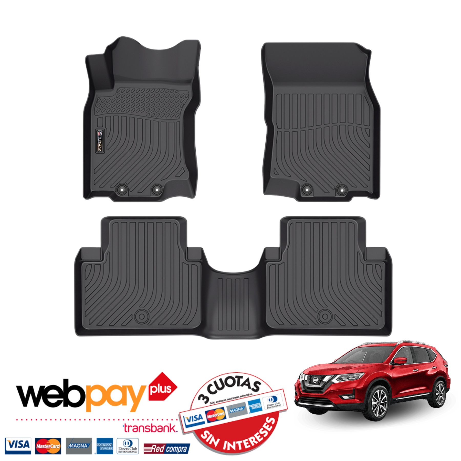 Pisos Calce Perfecto NISSAN XTRAIL X-TRAIL  años 2015 al 2022
