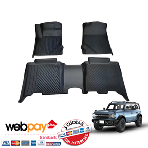 (PREVENTA) Pisos Calce Perfecto Ford Bronco Wildtrak años 2021 al 2026