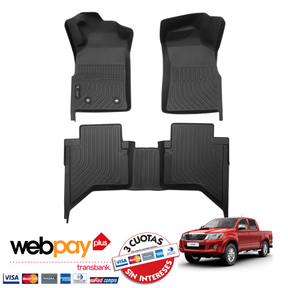 PISOS CALCE PERFECTO TOYOTA HILUX VIGO 2009 AL 2015