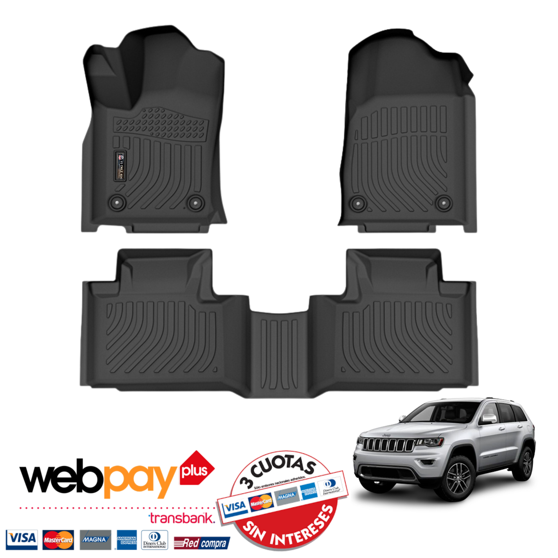 Pisos Calce Perfecto Jeep Grand Cherokee (2013 - 2021)