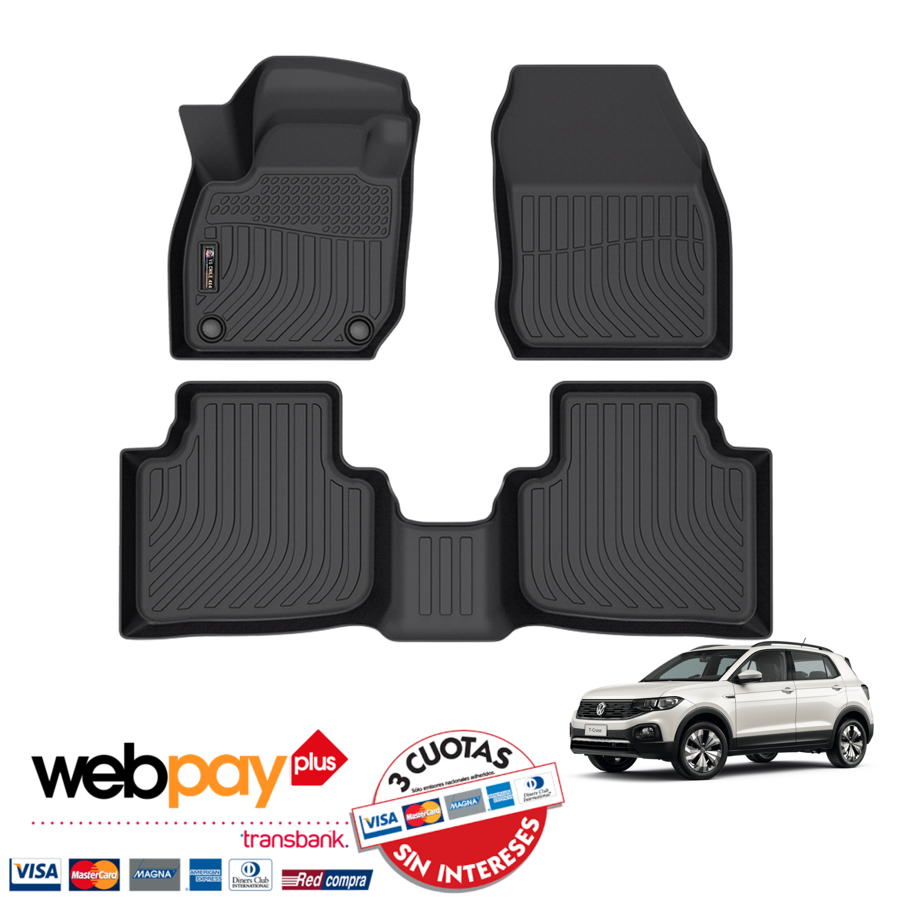 Pisos Calce Perfecto Volkswagen T-Cross (2019 - 2026)