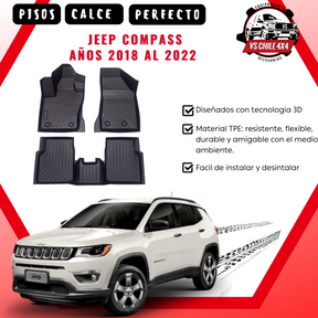 Pisos Calce Perfecto Jeep Compass años 2018 al 2023