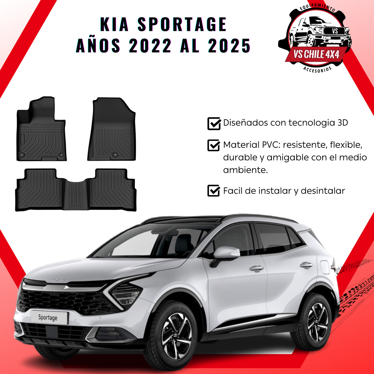 Pisos Calce Perfecto Kia Sportage 2022-2025